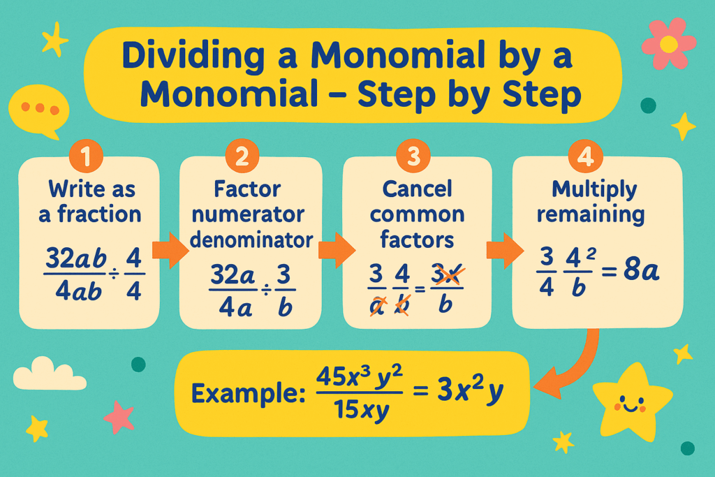 Dividing a Monomial by a Monomial