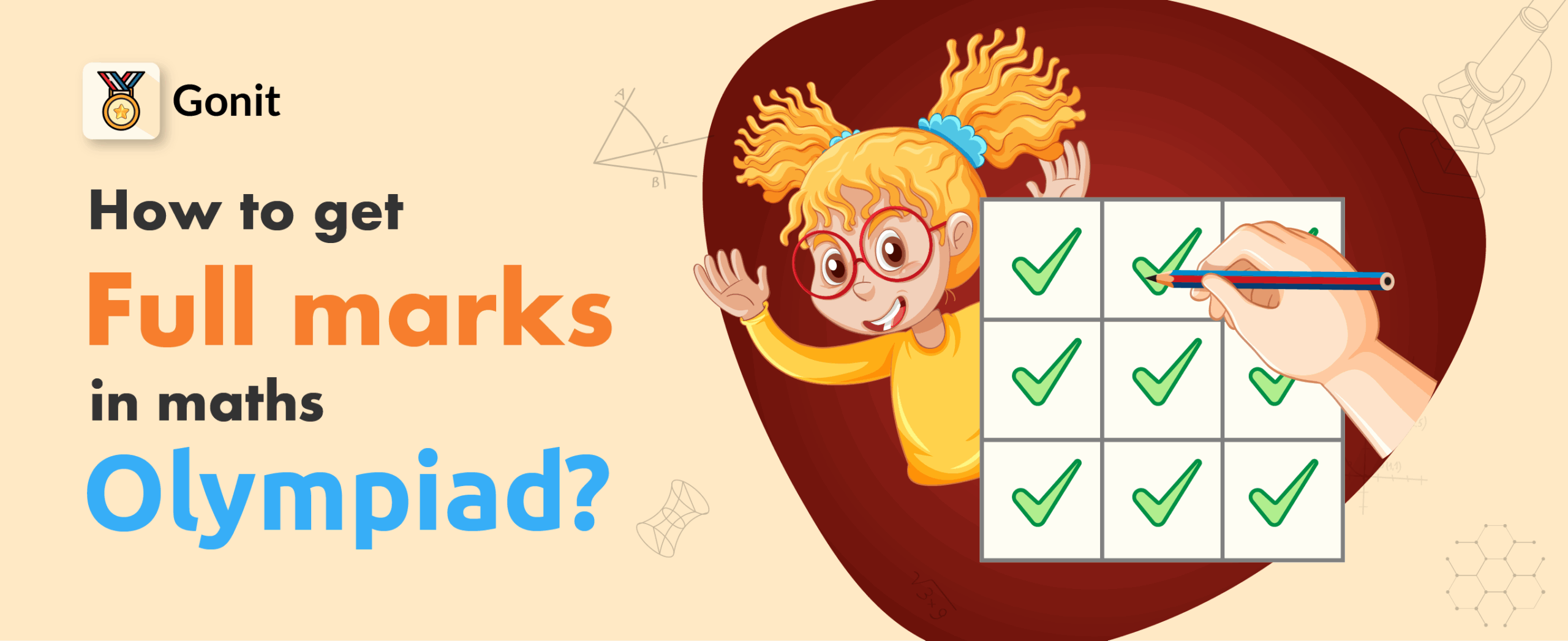 How to get full marks in maths olympiad