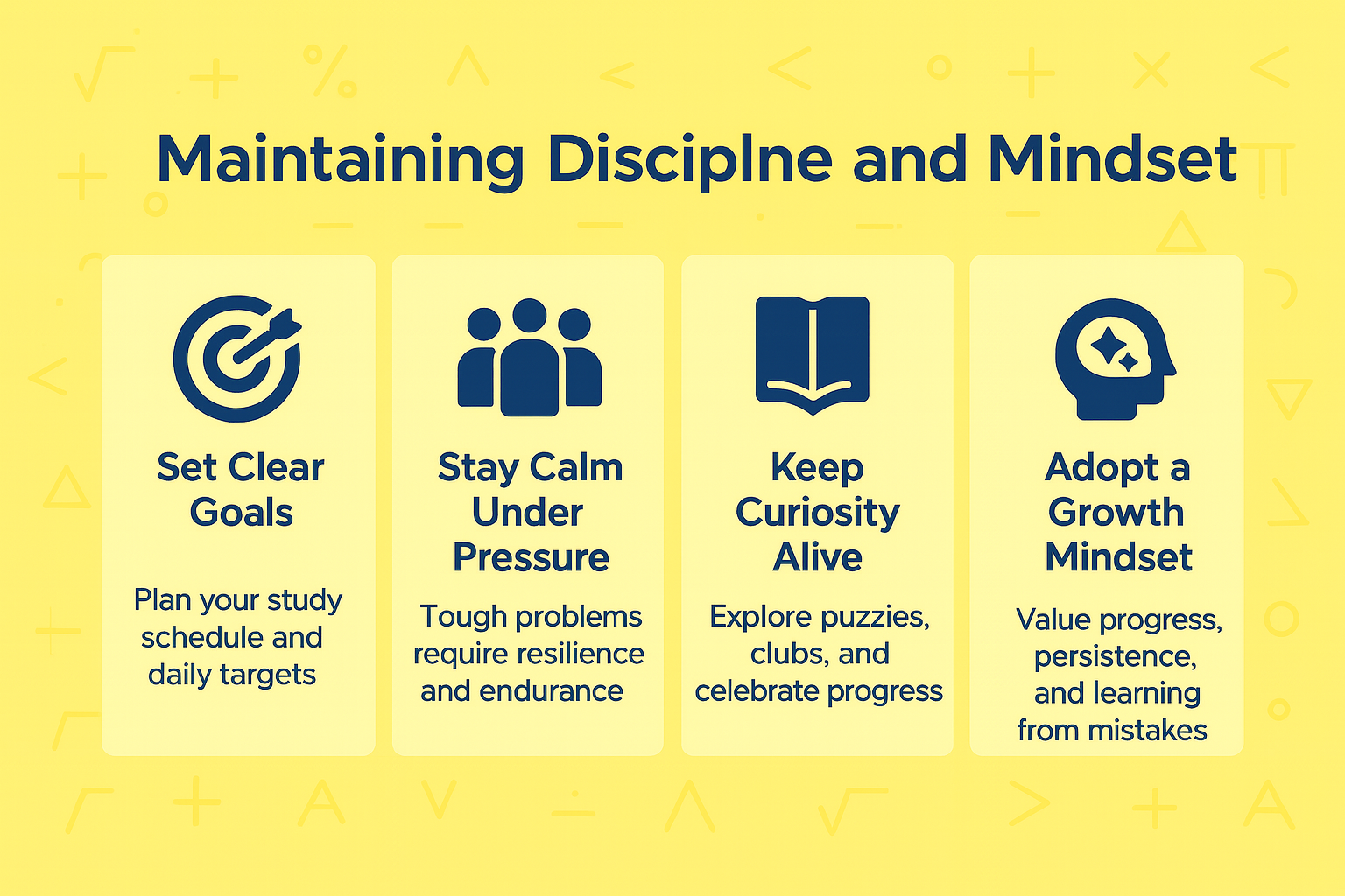 How to Get Full Marks in the Maths Olympiad? 7 Maintaining Discipline and Mindset