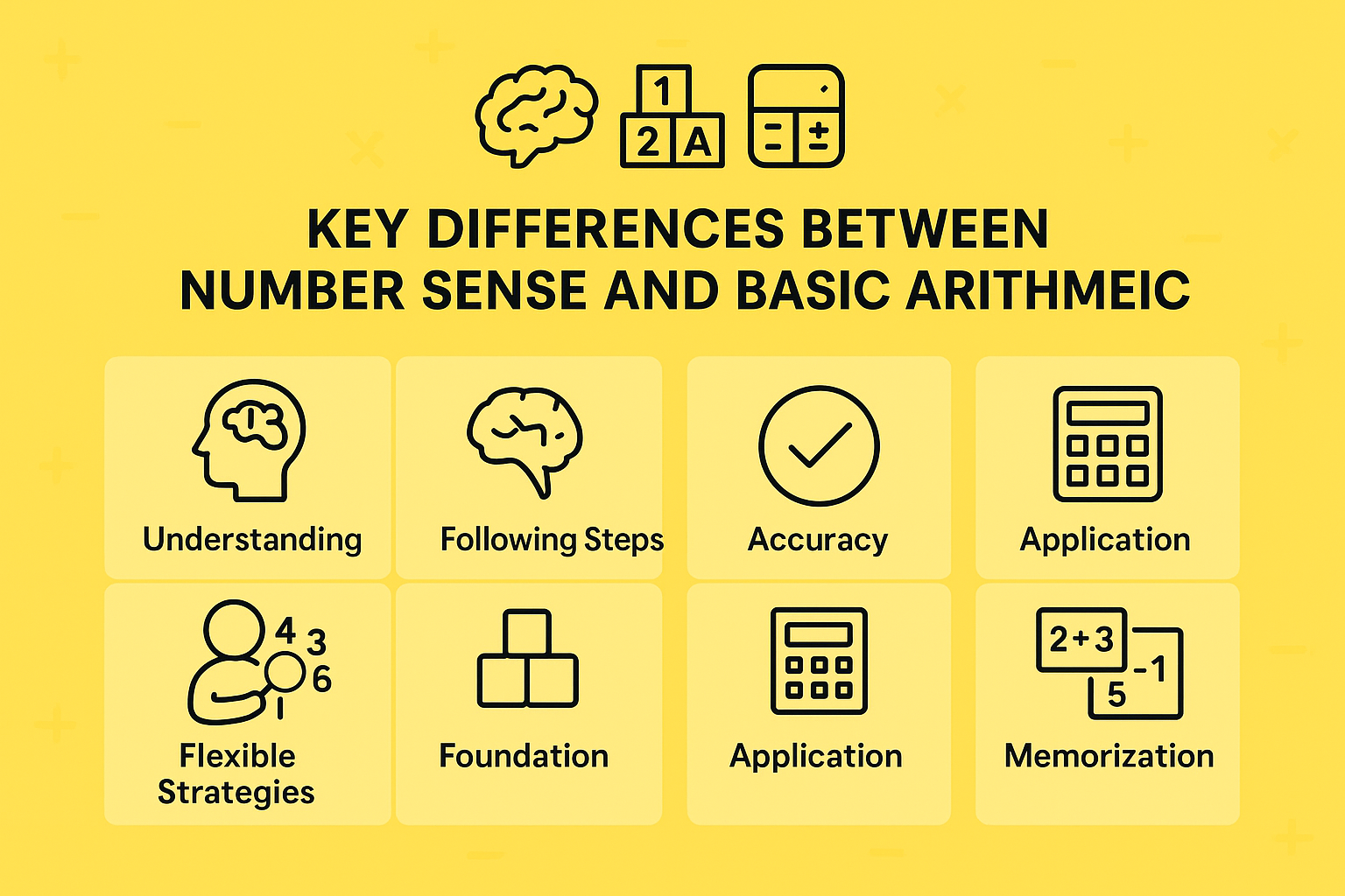 Key Differences Between Number Sense and Basic Arithmetic