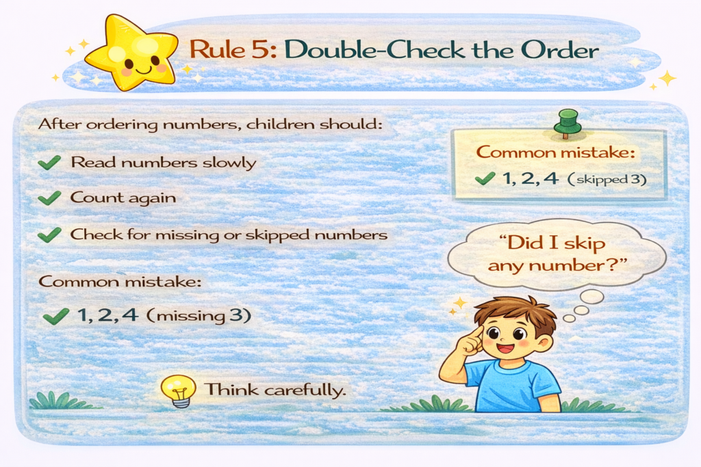 Rule 5: Double-Check the Order