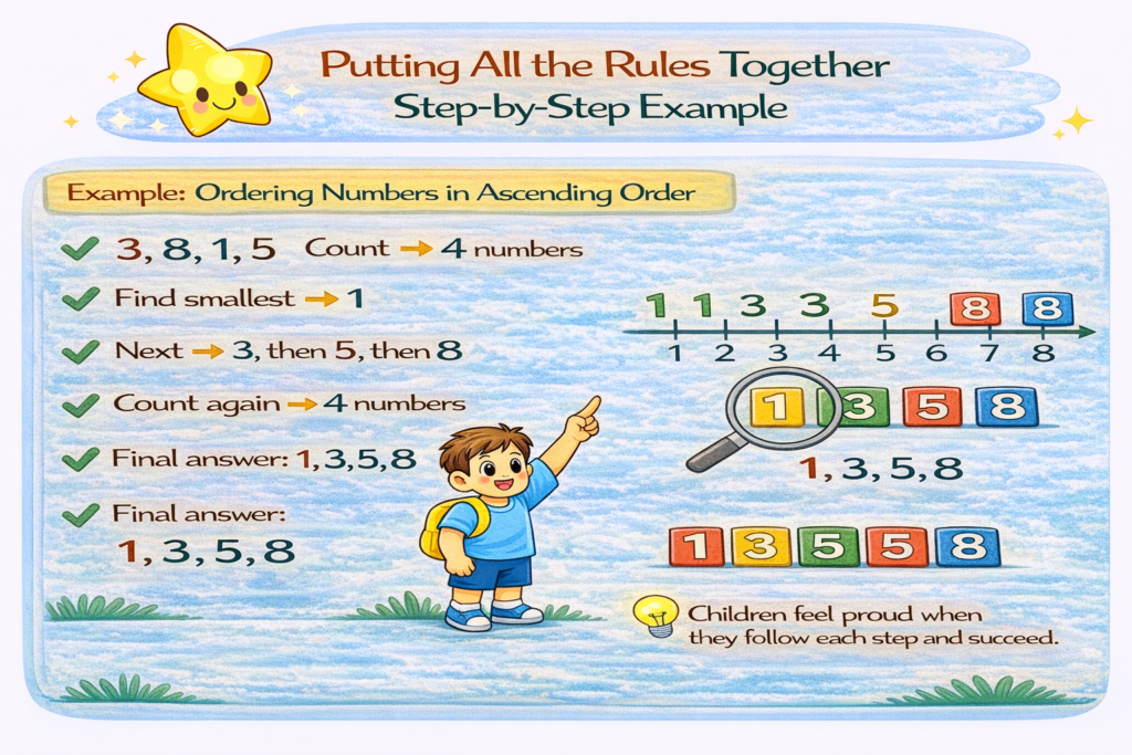 Putting All the Rules Together Step-by-Step Example