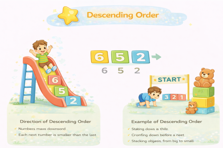 Difference Between Ascending and Descending Order (Class 1)