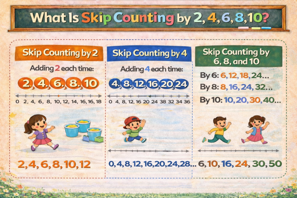 What is Skip Counting for Class 1 Math Students? 6 What Is Skip Counting by 2, 4, 6, 8, 10?