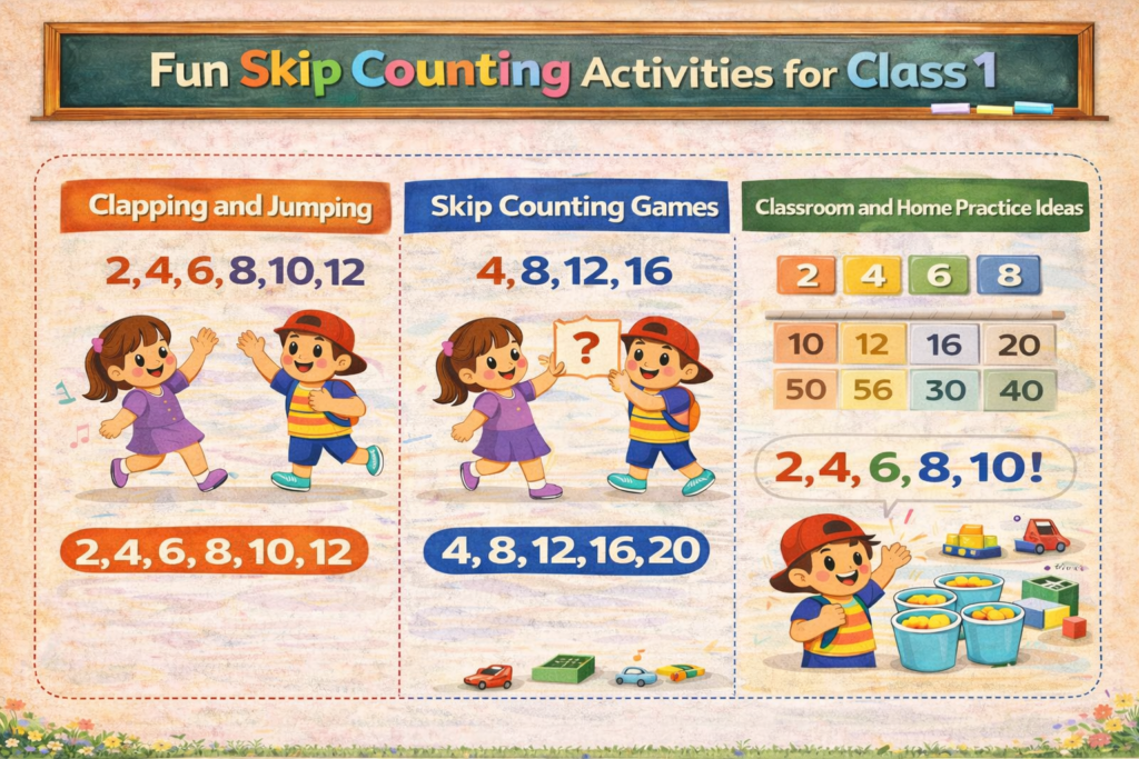 What is Skip Counting for Class 1 Math Students? 7 Fun Skip Counting Activities for Class 1