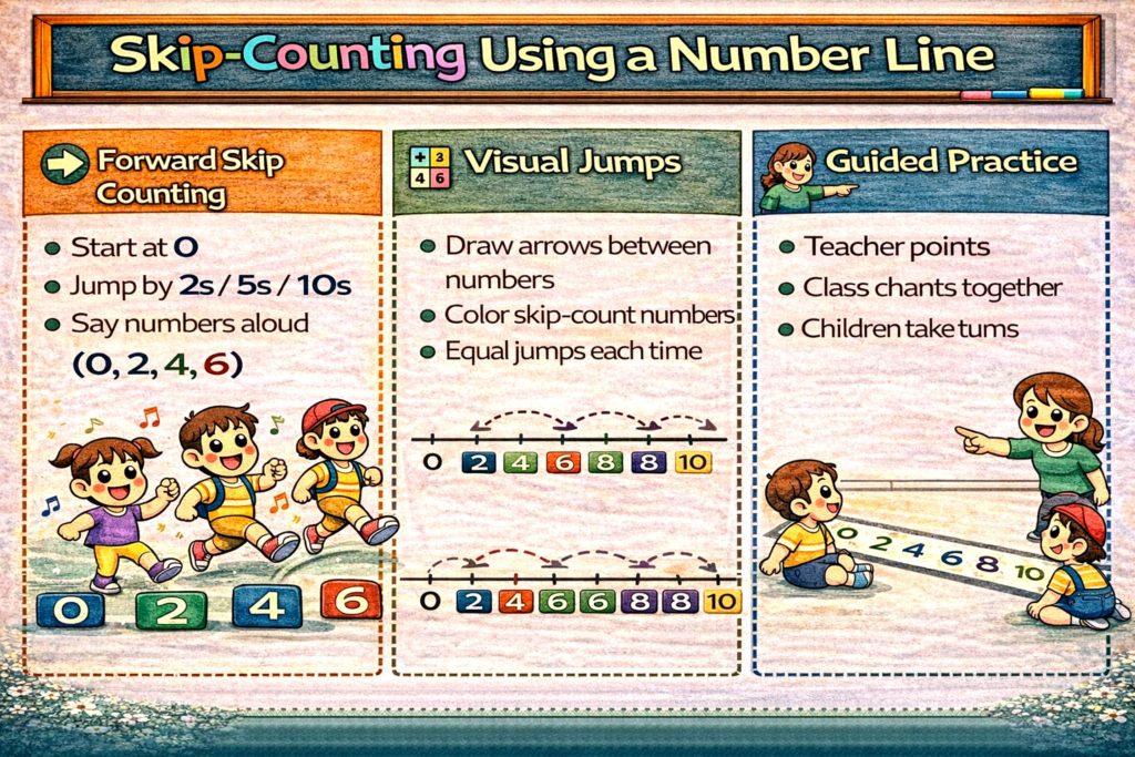 What Are Some Easy Skip-Counting Activities for Class 1? 5 Skip Counting Activities Using a Number Line
