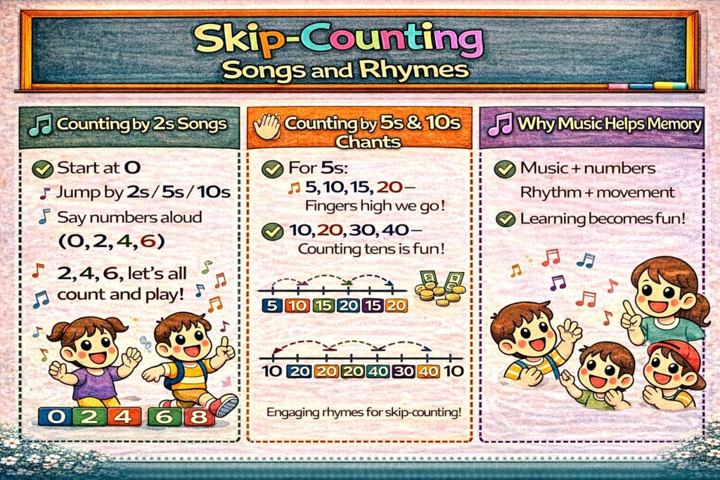 What Are Some Easy Skip-Counting Activities for Class 1? 6 Skip-Counting Songs and Rhymes
