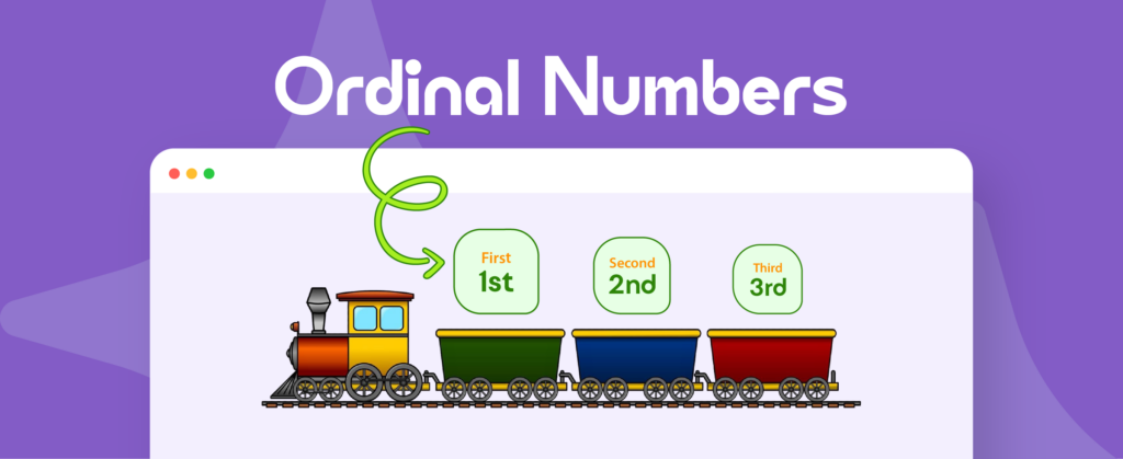 How do you teach ordinal numbers to Class 1 students