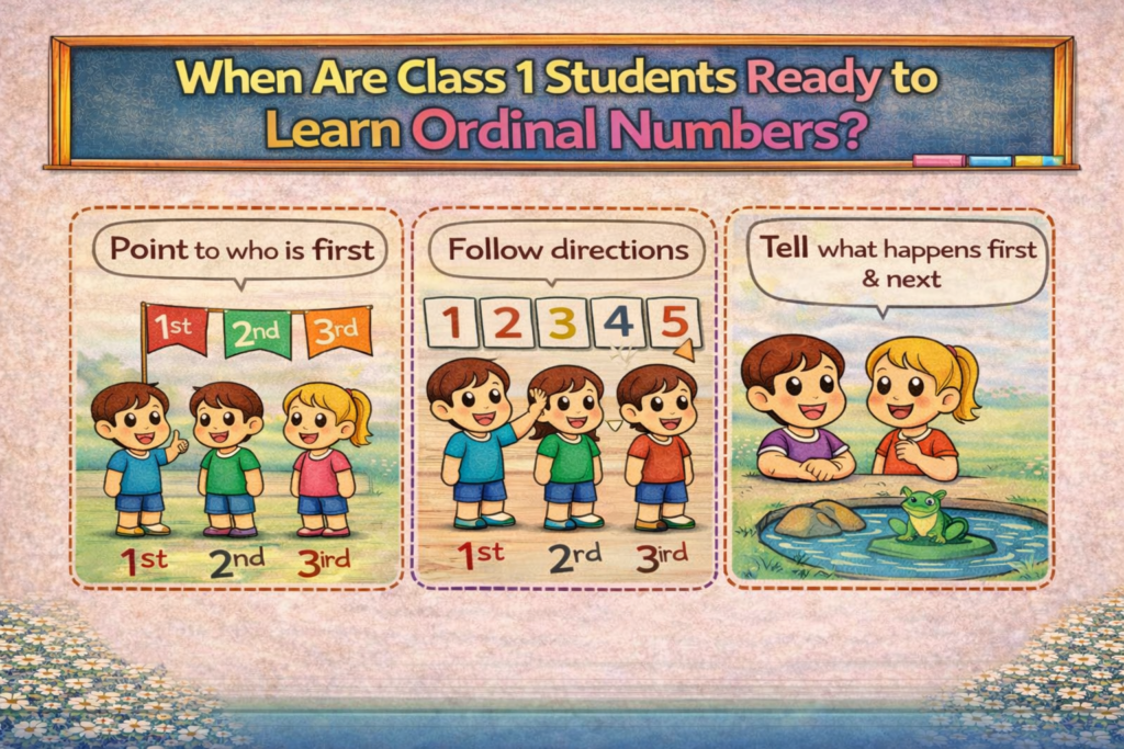 When Are Class 1 Students Ready to Learn Ordinal Numbers?