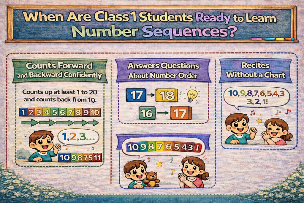 When Are Class 1 Students Ready to Learn Number Sequences?