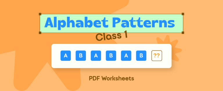 Alphabet Patterns for Class 1 with Free Printable PDF Worksheets