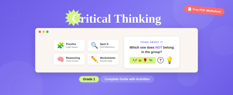 Critical Thinking Activities for Grade 1