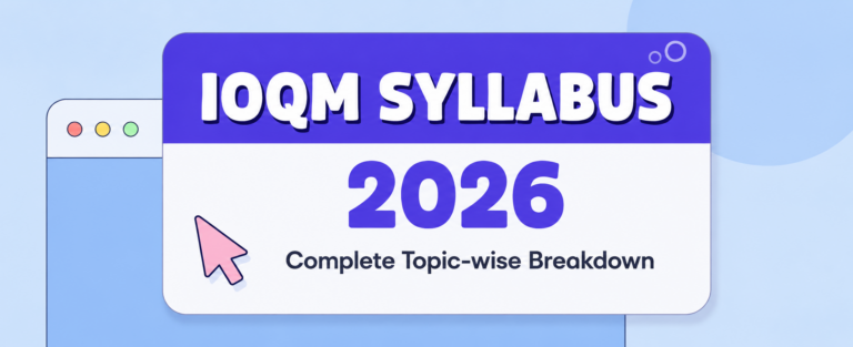 IOQM Syllabus 2026 Complete Topic-wise Breakdown
