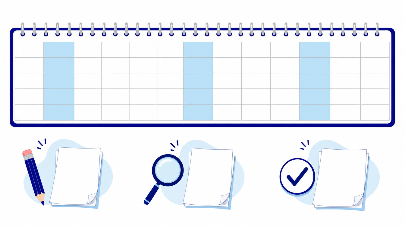 USAMTS: A Month Per Round, No Timer, and a Path to the AIME 2 School-year calendar showing three separated month-long USAMTS round windows